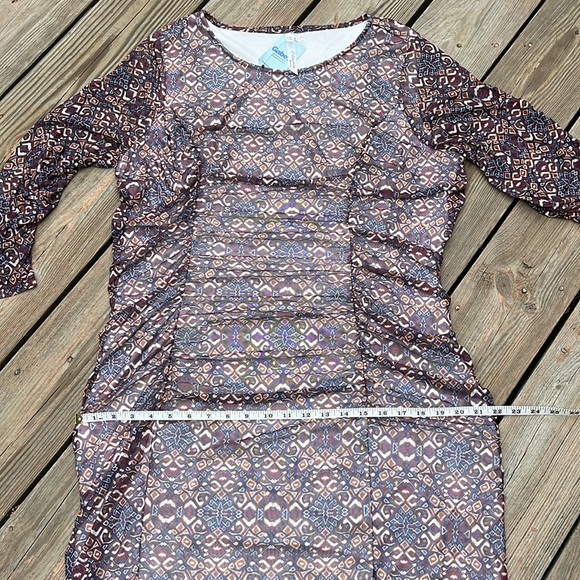 NWOT NY Collection ruched maxi 1X-2X - Picture 9 of 13